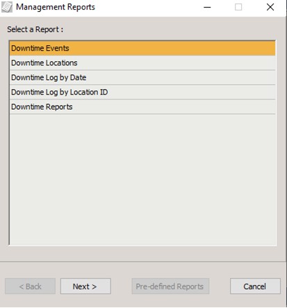 screenshot of Downtime Solutions